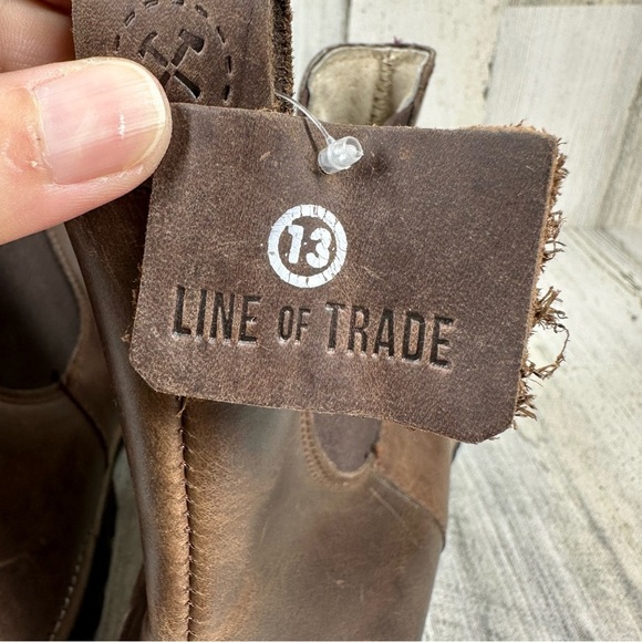 Line of Trade Men's Shoe Size 13 Brown Leather The Foundation Chelsea Boots #987 - Picture 13 of 15